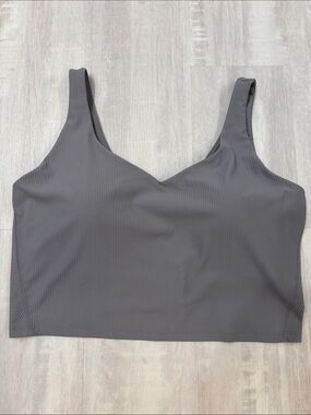 Old Navy Ribbed Seamless Bralette — Charcoal Gray 2X